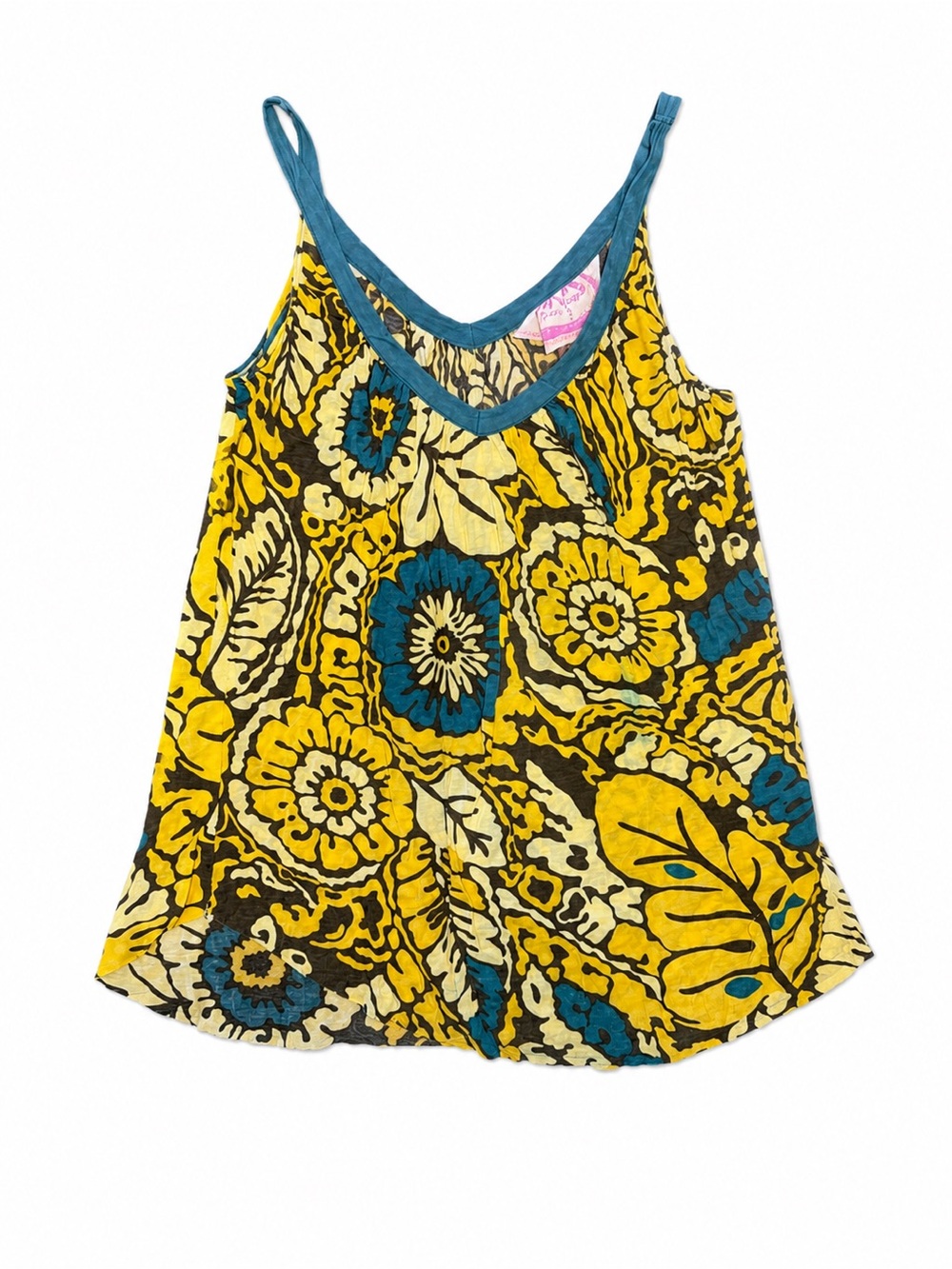 Free People Floral Print Swing Tank Top
